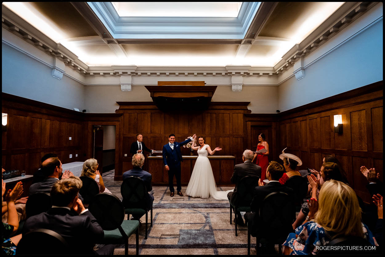 Converted magistrates court for a London wedding