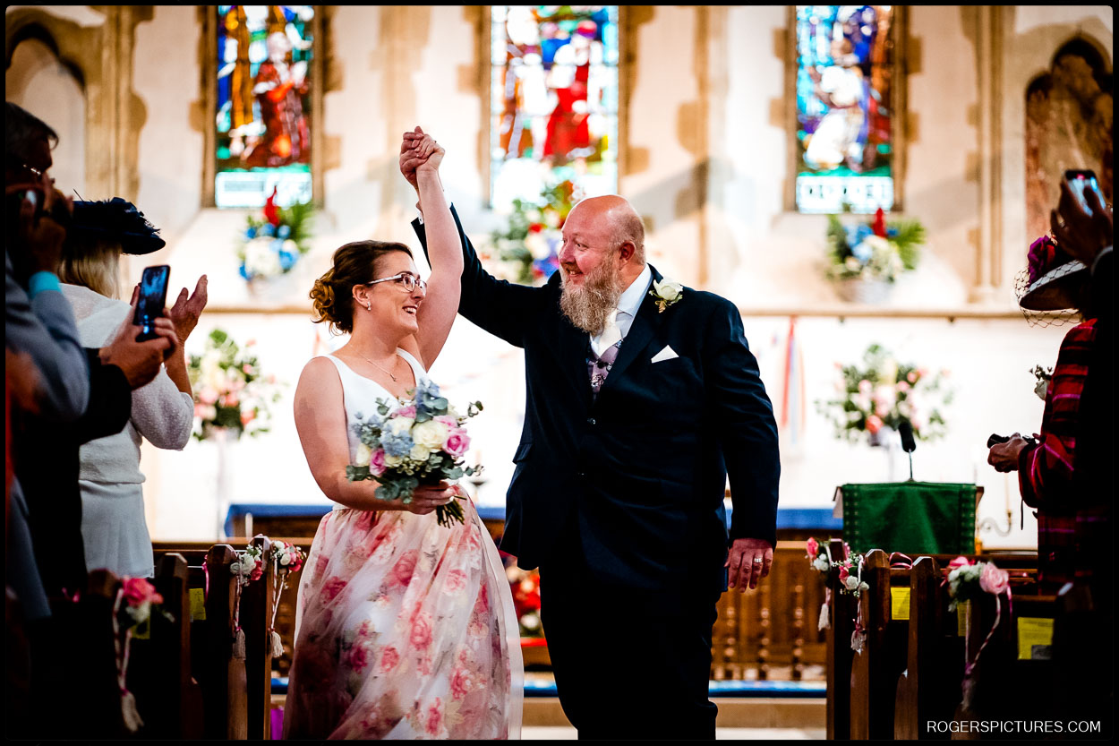 Wedding photojournalism at Minster Abbey in Kent
