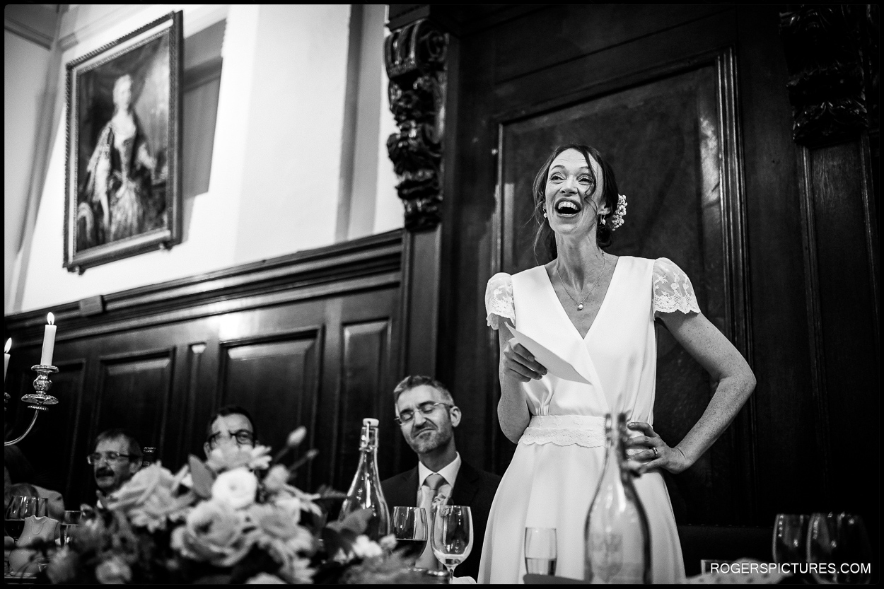 Brides speech at the Queen's College in Oxford