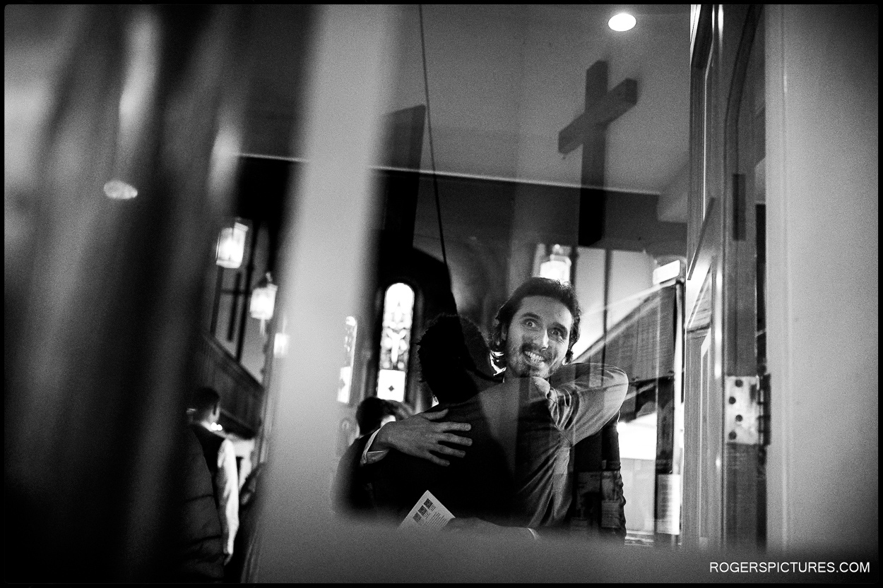 Documentary wedding photography at St Peters in Hackney