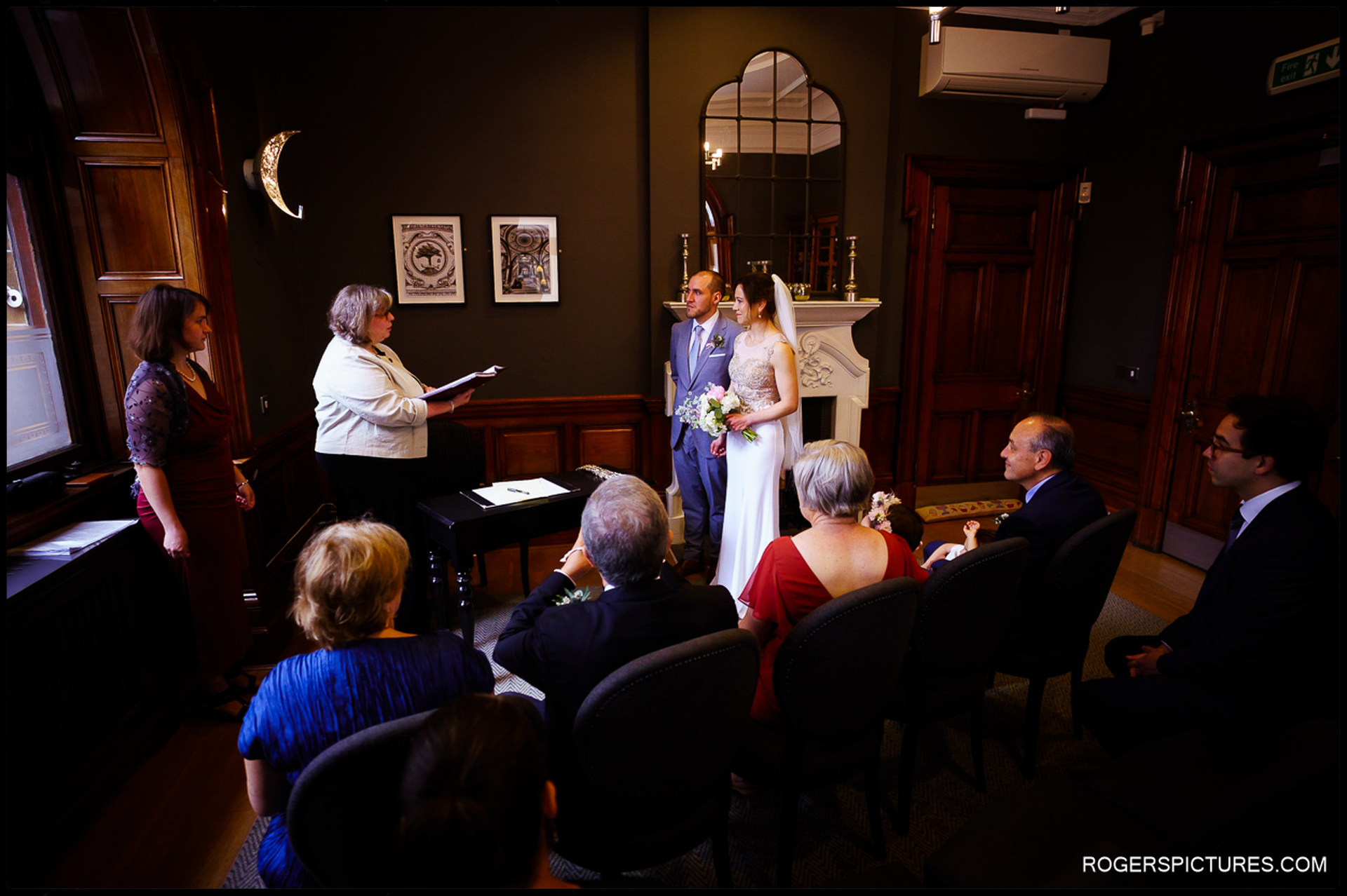 Small wedding ceremony at City Chambers